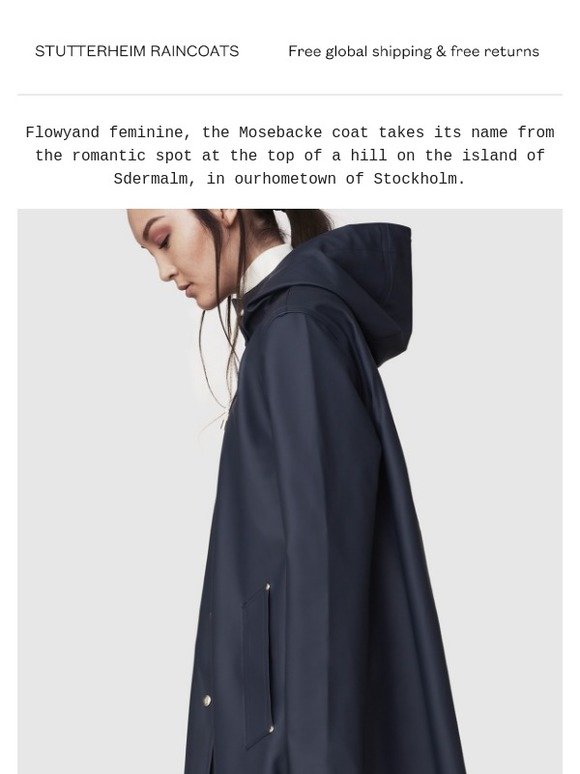 Stutterheim Raincoats Another Classic The Mosebacke Raincoat Milled