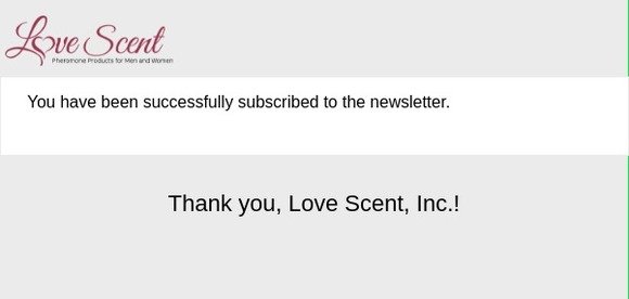 Newsletter subscription success