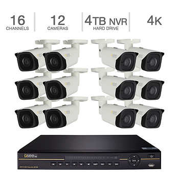 Q-See 16 Channel 4K NVR Security System with 12 - 4K Cameras