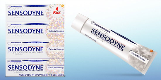 Sensodyne Extra Whitening Toothpaste 6.5 oz, 4-Pack