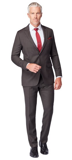 howden birdseye charcoal suit