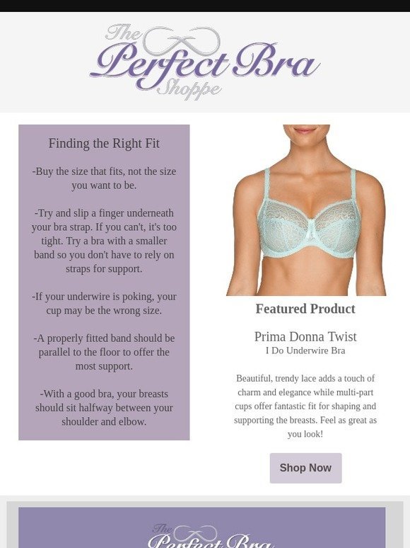 The Perfect Bra Shoppe - Bras, Lingerie and Swimwear: Find the perfect fit