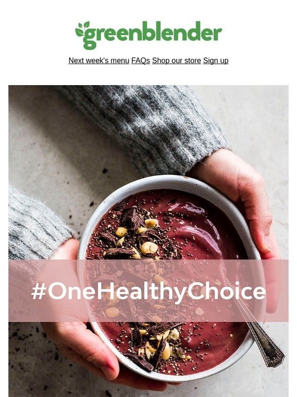 Join Our #OneHealthyChoice Challenge!