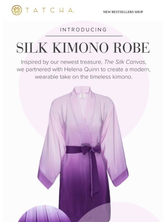 Tatcha: New | A Modern Kimono Robe | Milled