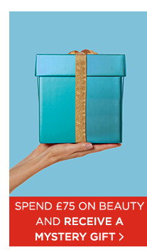Spend 75 on Beauty and receive a mystery gift