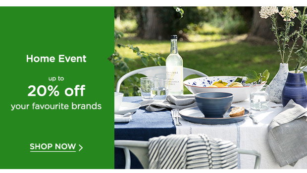 Up To 20% Off Home Event