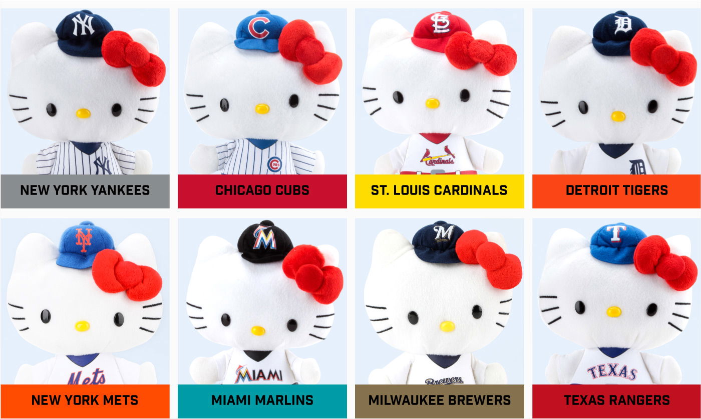 Hello Kitty MLB Pin: Detroit Tigers