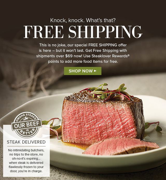 Free Omaha Steaks Dinner On Us! Collection Gift Certificate from Evo