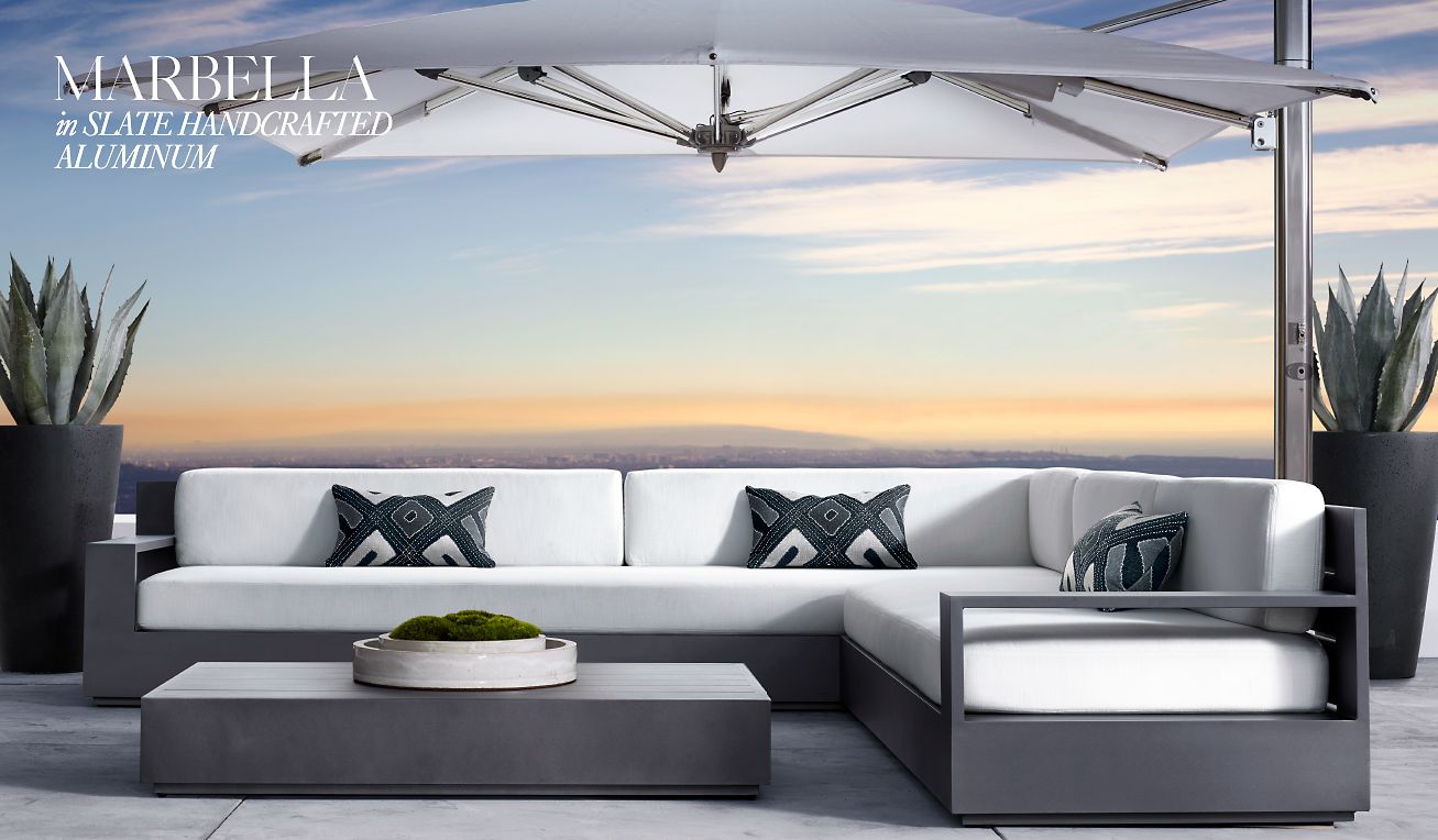 Restoration Hardware The Marbella Outdoor Collection. In Stock Items