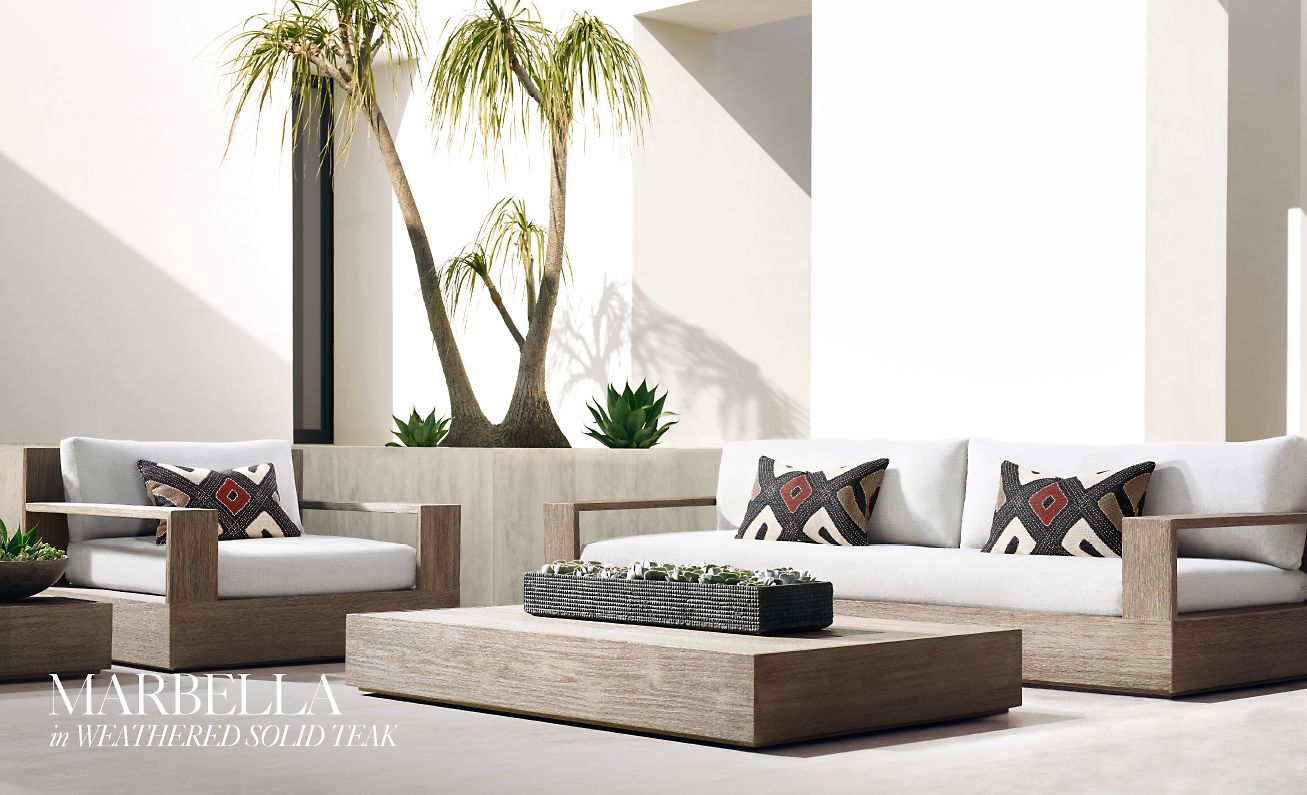 Restoration Hardware The Marbella Outdoor Collection. In Stock Items
