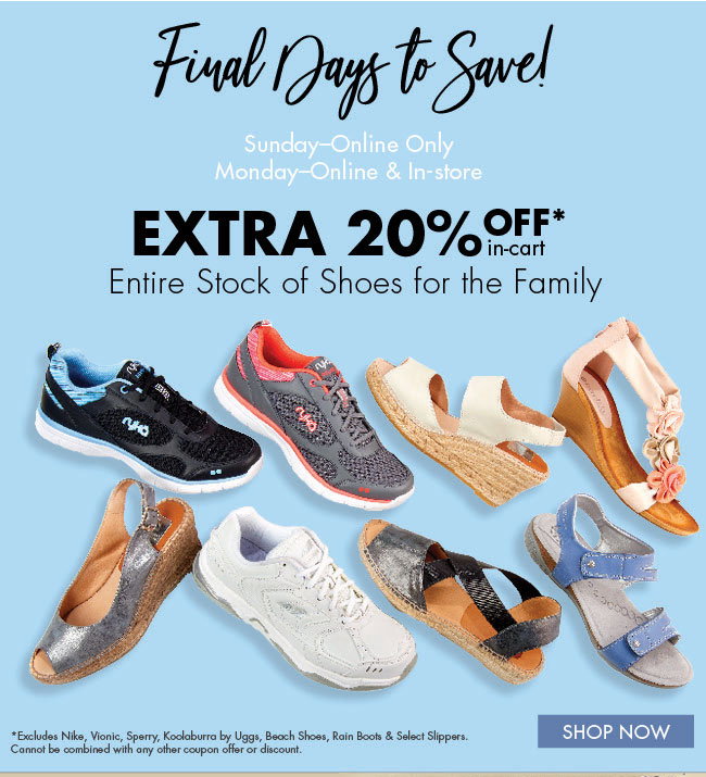 Boscov's 20 Off Our Entire Stock of Shoes plus Other Great Deals for