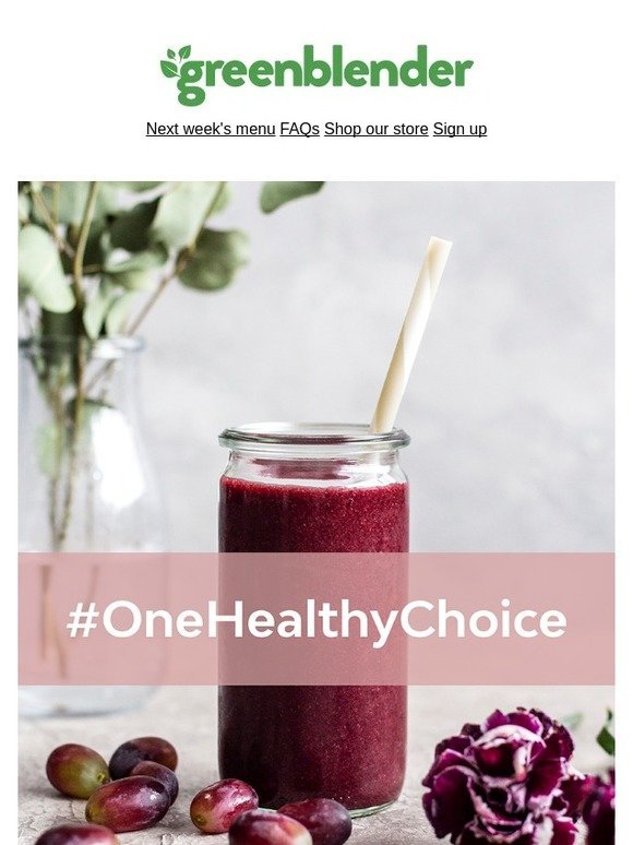 Did you make a healthy choice this morning? Join our #OneHealthyChoice challenge!