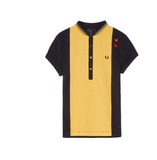 Amy Winehouse Panelled Piqué Polo Shirt