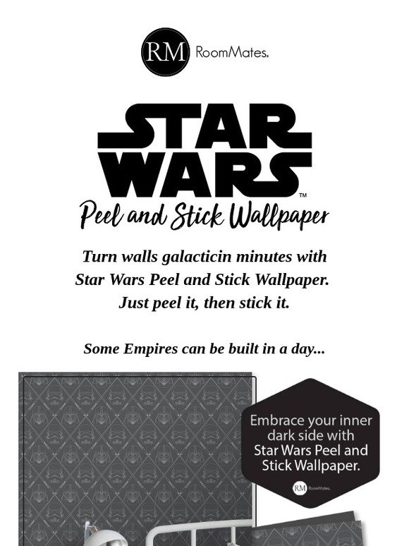 RoomMates Peel & Stick It's Here... Star Wars Peel & Stick Wallpaper