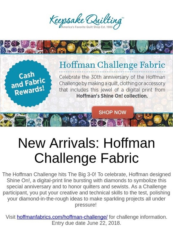 Keepsake Quilting New! Hoffman Challenge Fabric See Details Milled