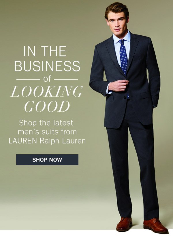 : NEW for Spring: Men's Suits from Lauren Ralph Lauren |  Milled