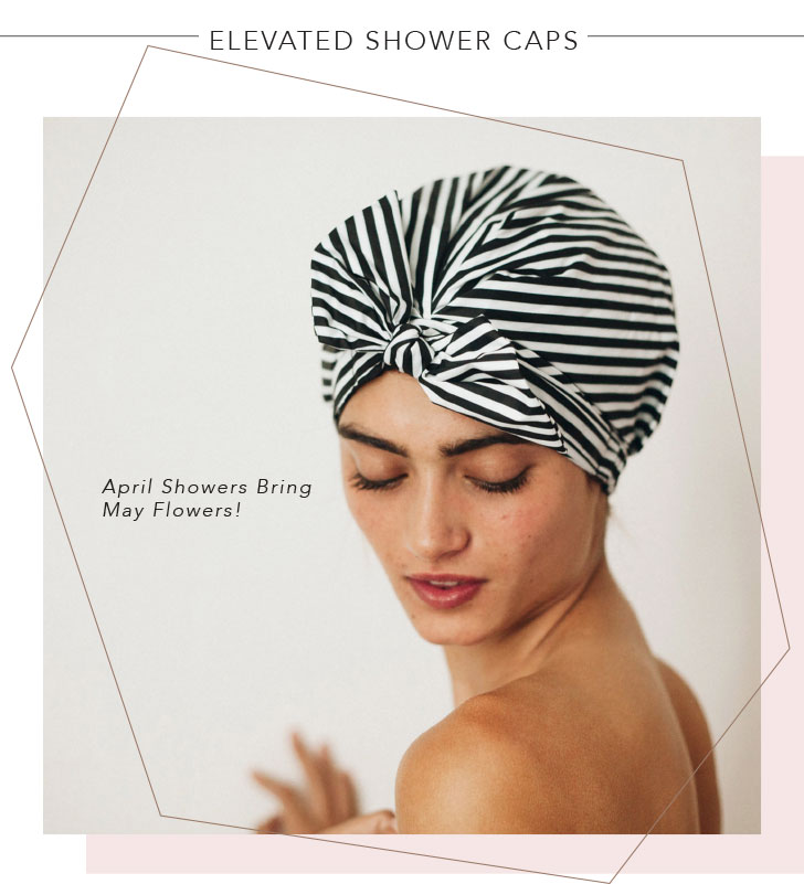 KITSCH April Showers Bring May Flowers! Elevated Shower Cap by