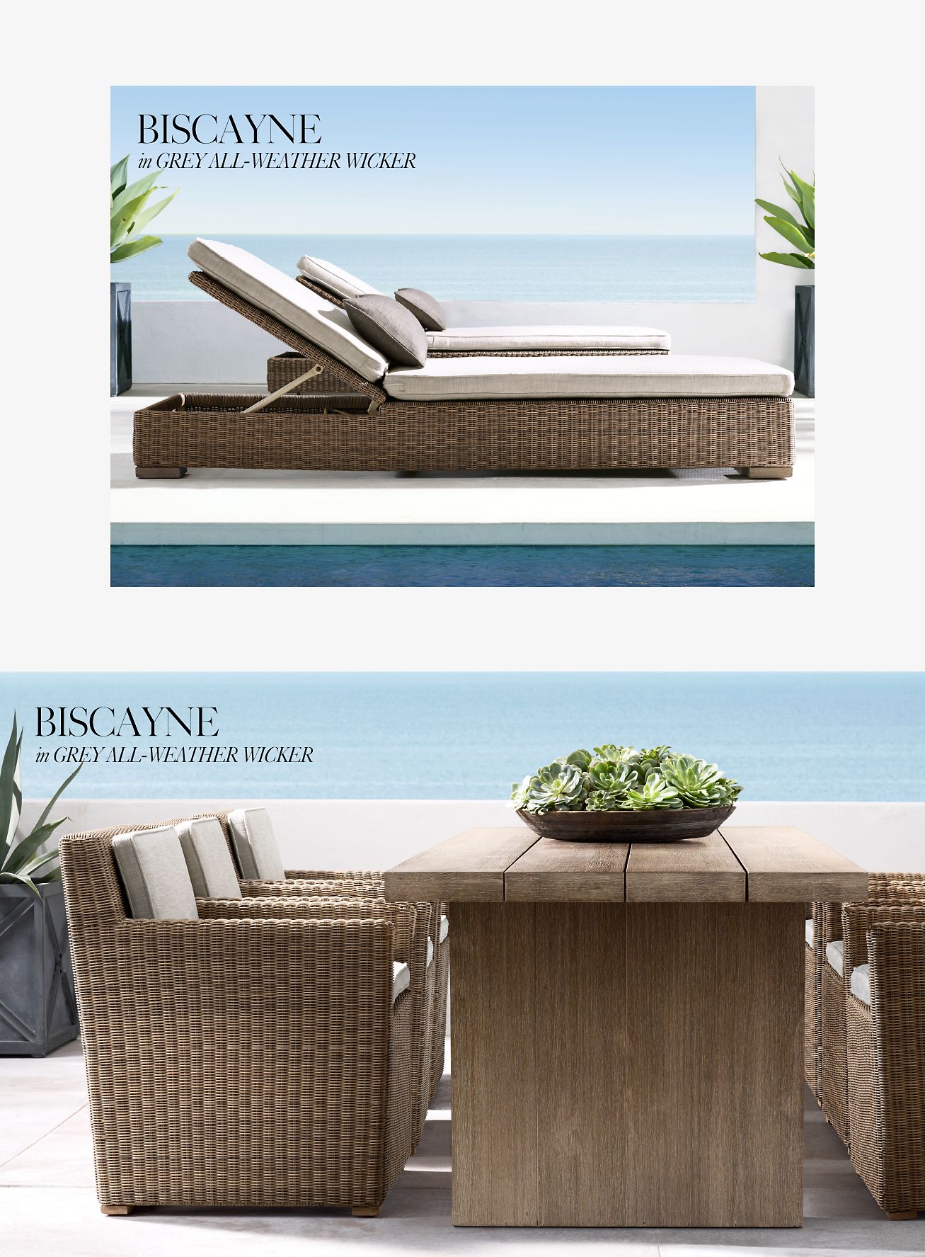 Restoration Hardware Explore the Aegean Outdoor Collection. In Stock