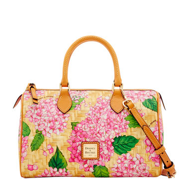 Hydrangea Basketweave Classic Satchel