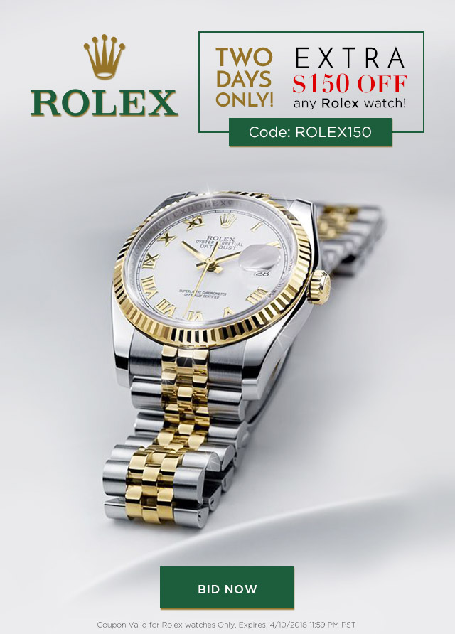 Rolex coupon clearance