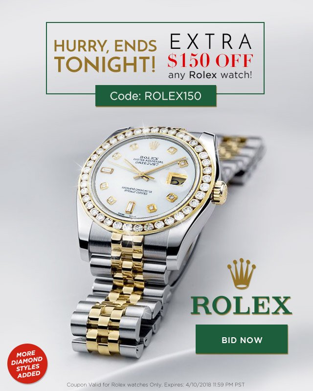 Last Chance to Save on Rolex Watches 