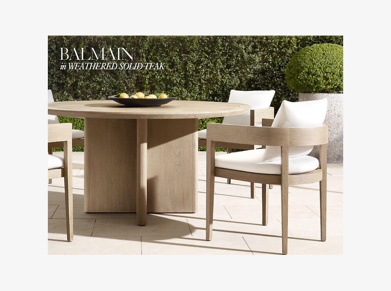 Restoration Hardware Introducing the Balmain Outdoor Collection Milled