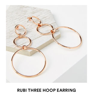 Rubi three hoop earrings | Shop Now