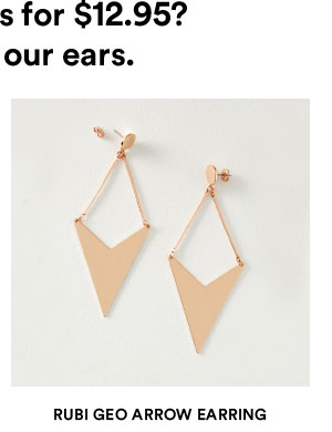 Rubi Geo arrow earrings | Shop Now