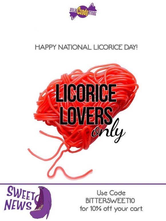 Bulk Candy Store HAPPY NATIONAL LICORICE DAY! Milled