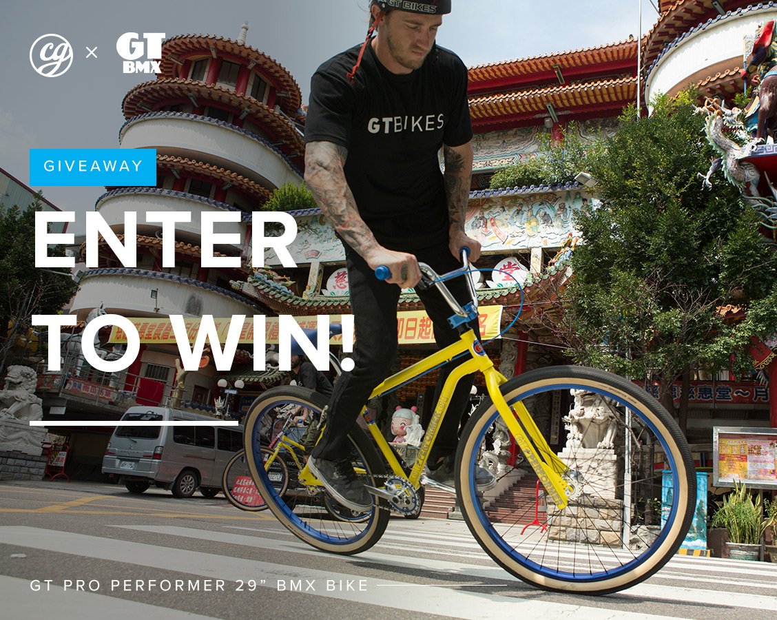 City Grounds Enter To Win A Gt Bicycles Pro Performer 29 Bmx Bike Milled