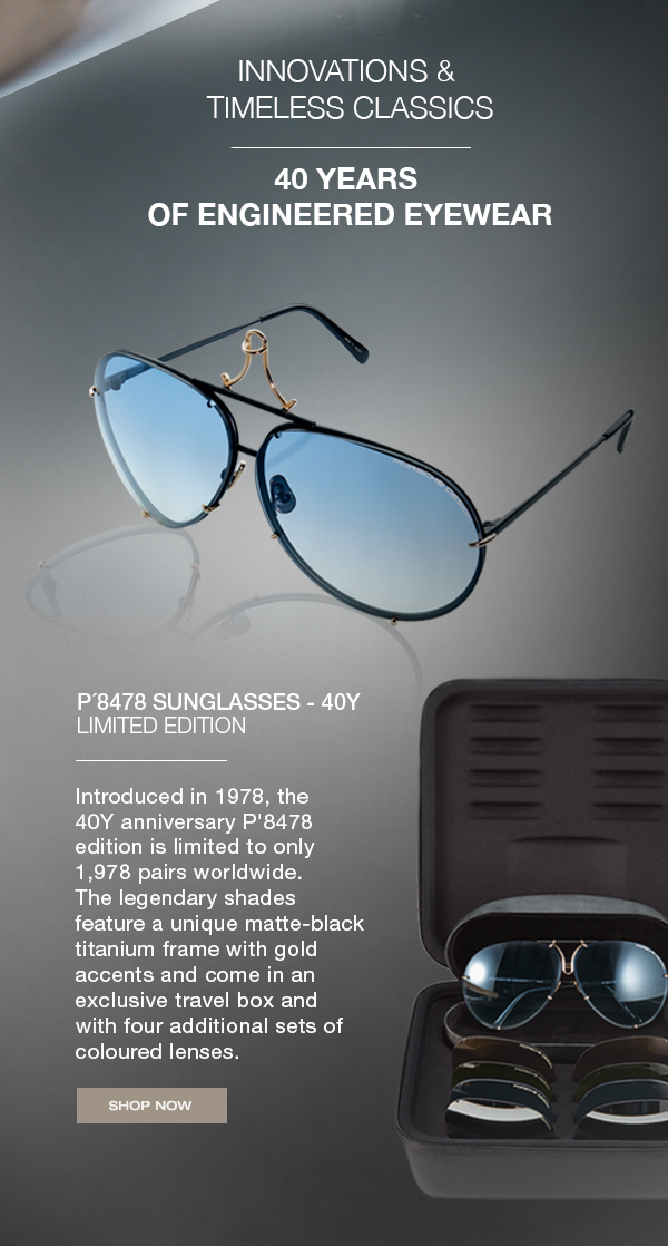 Porsche design best sale 40th anniversary sunglasses