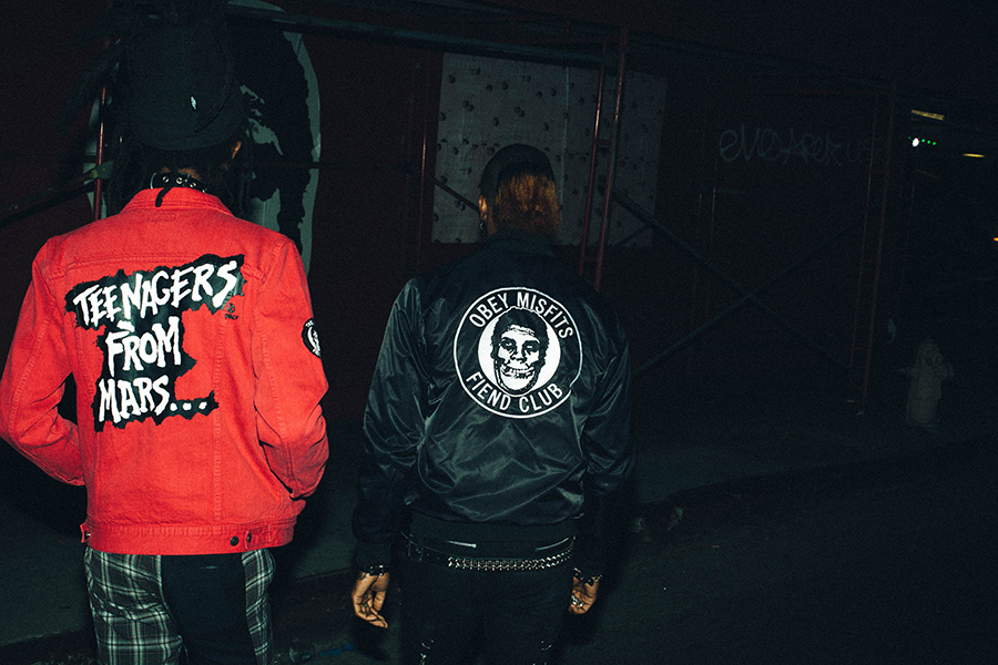 obey misfits denim jacket