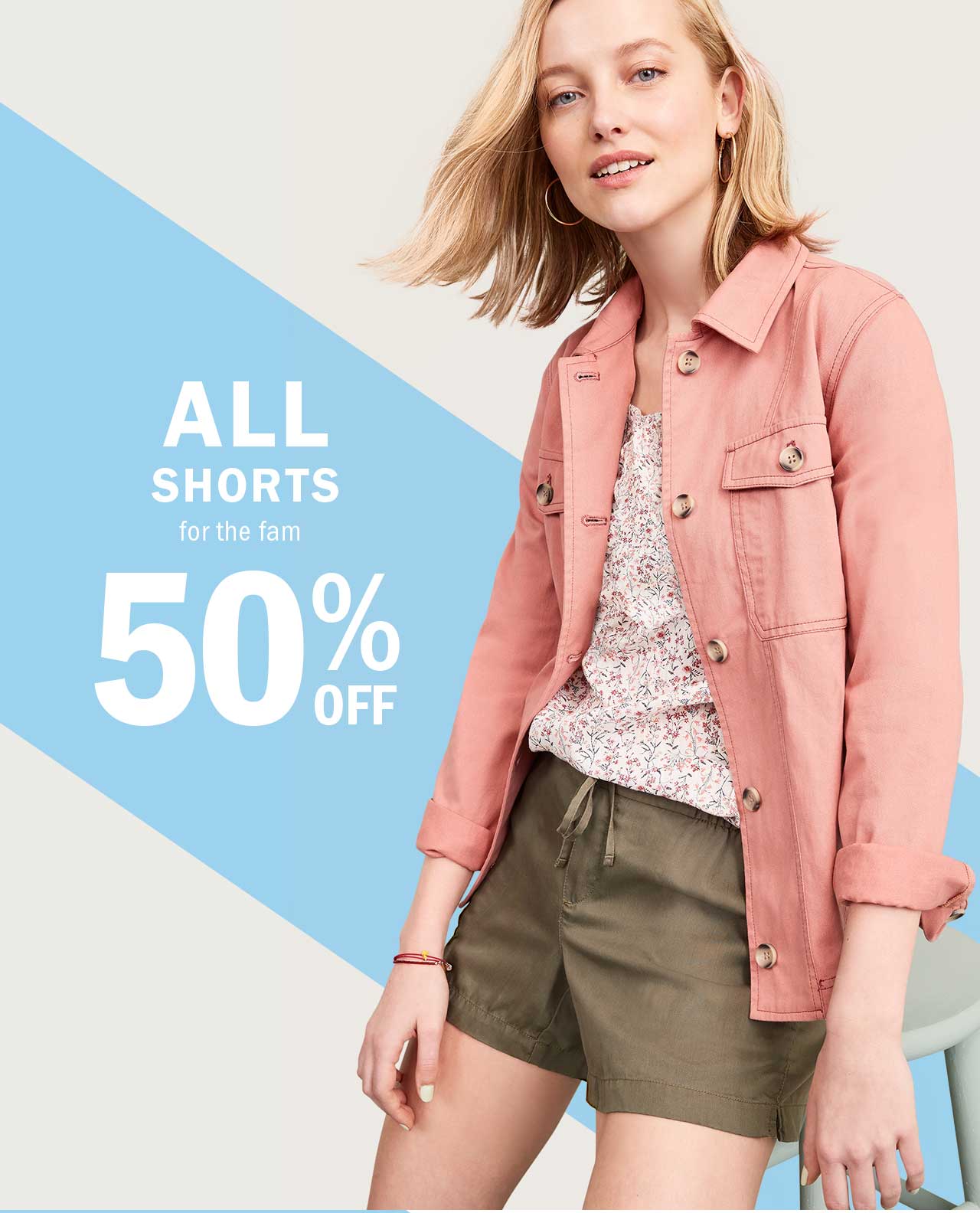 ALL SHORTS for the fam 50% OFF