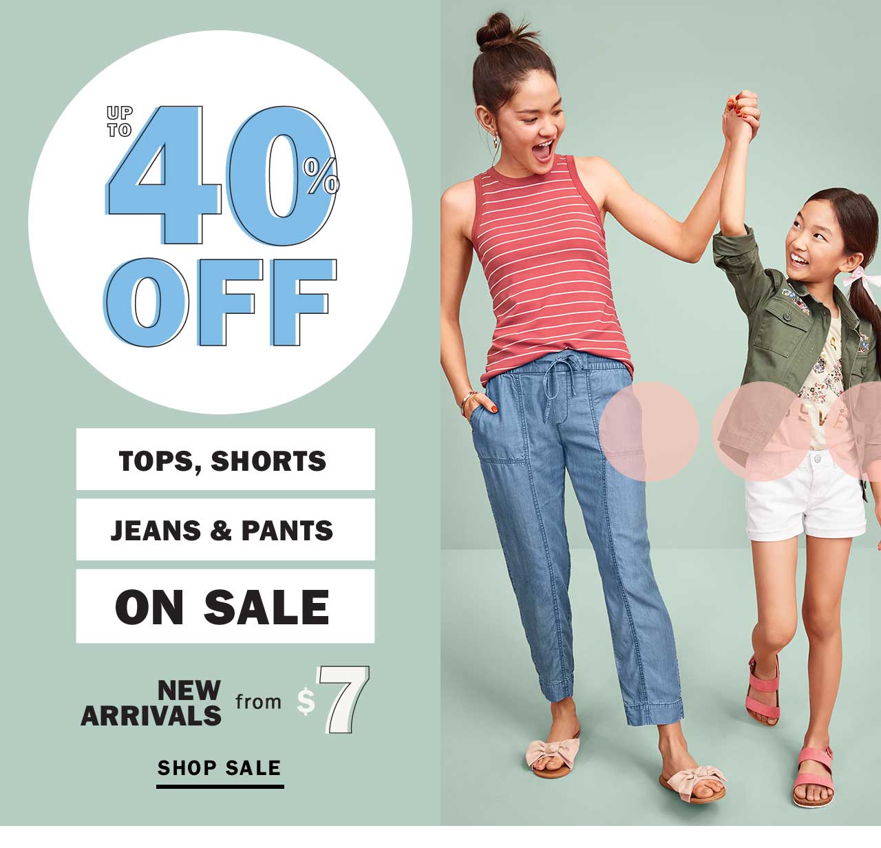 UP TO 40% OFF | SHOP SALE
