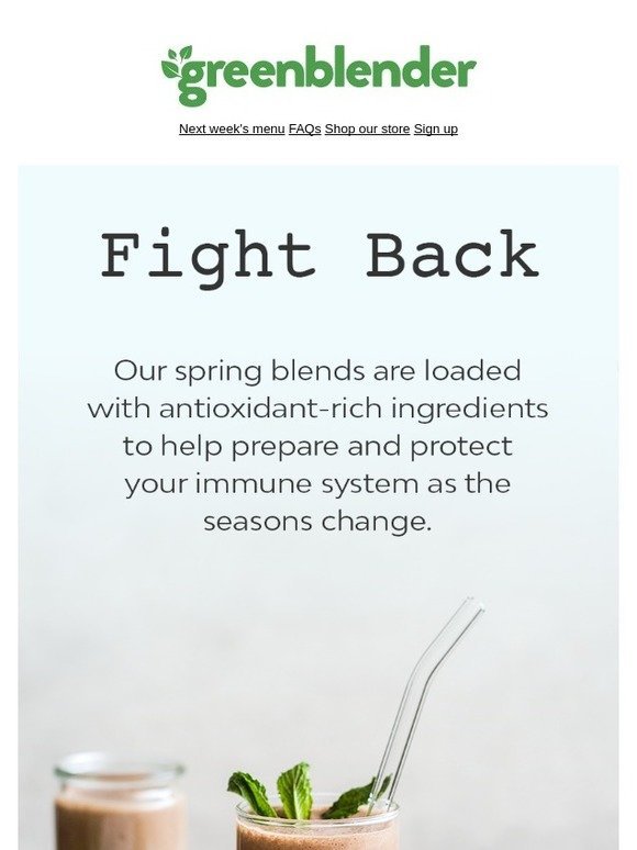 Next week: Smoothies to help strengthen your immune system
