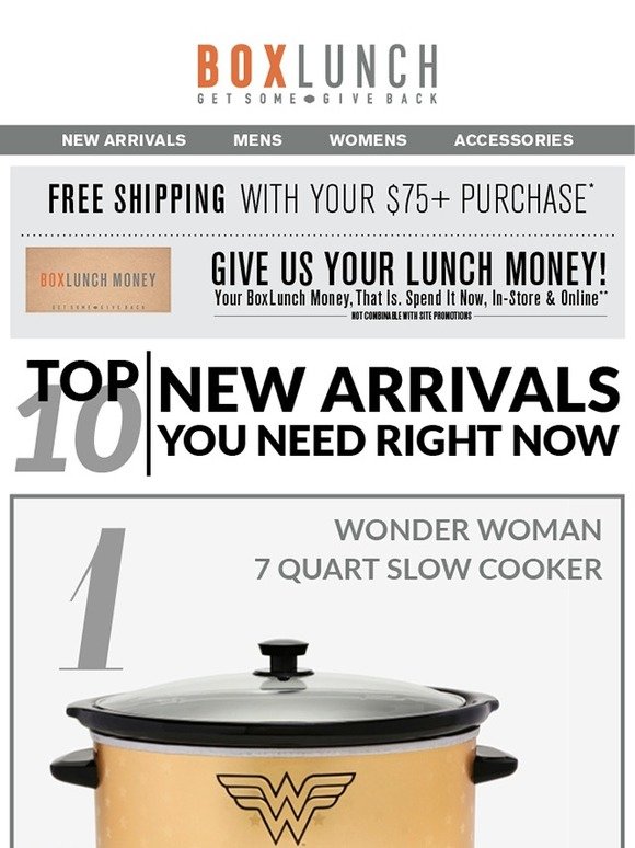 BoxLunch If you’ve got BoxLunch Money set it free! Milled