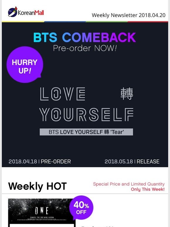 BTS COMEBACK! Pre-order NOW!