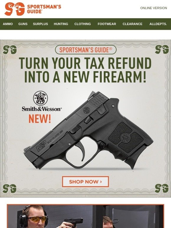 The Sportsman's Guide Turn your Tax Refund into a New Firearm Milled