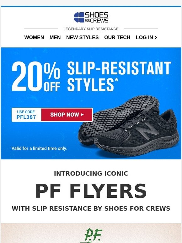 slip resistant pf flyers