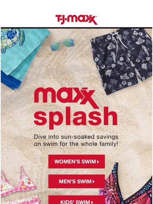 TJ Maxx Now online! Swimwear for the whole family. Milled