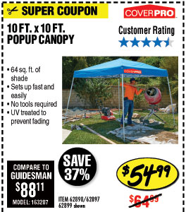 harbor freight pop up tent