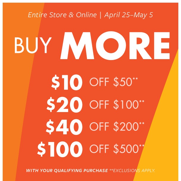 coteshop: Last day to Buy More, Save More!