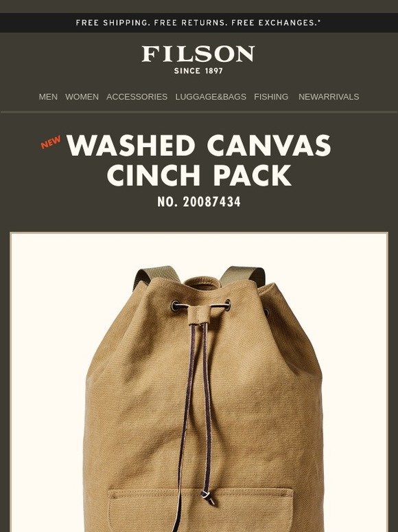 filson cinch backpack