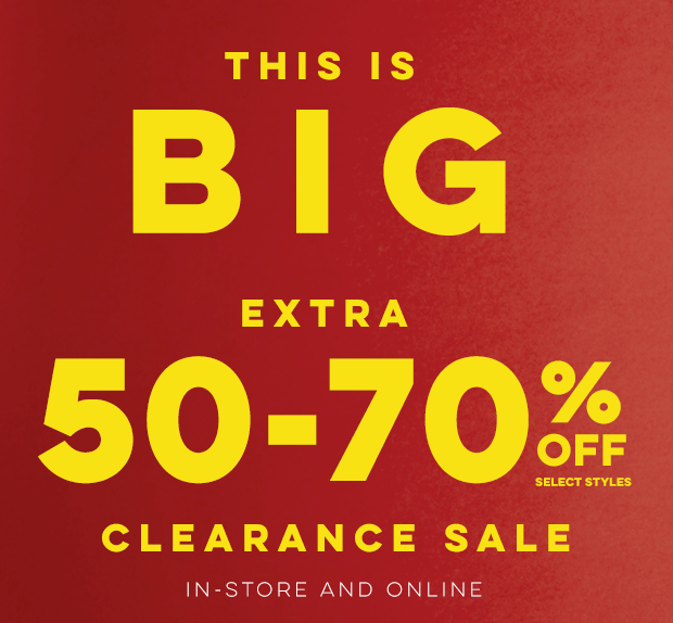 This is BIG! Extra 50-70% Off Clearance | In-Store and Online | Milled