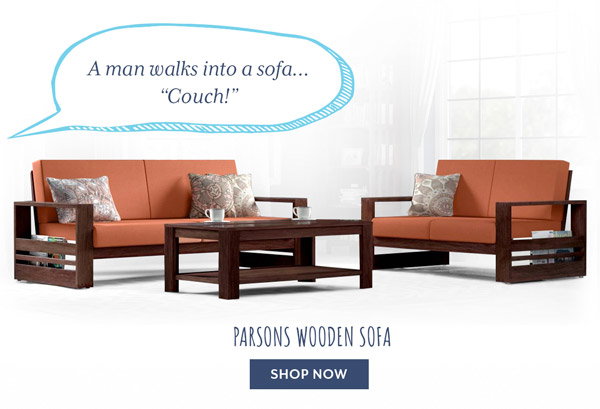 Parsons Wooden Sofa