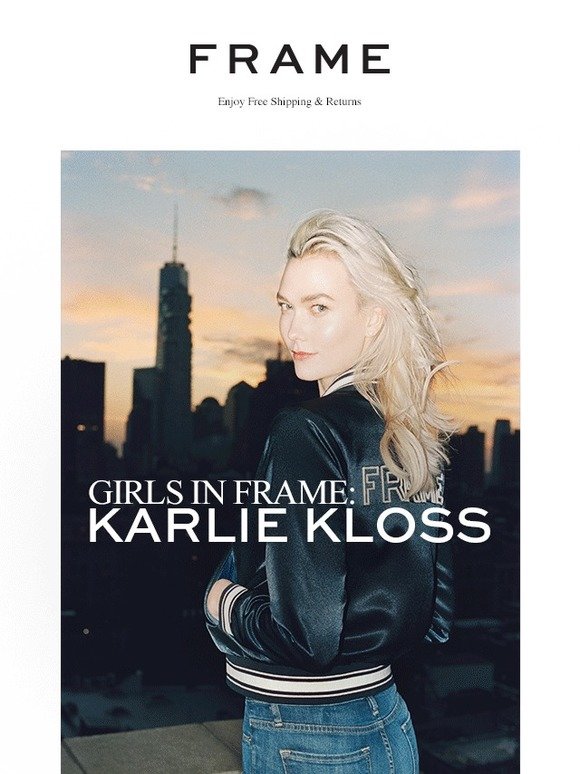 frame karlie kloss