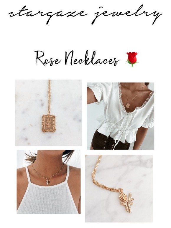 Rose Necklaces are a MUST 🌹