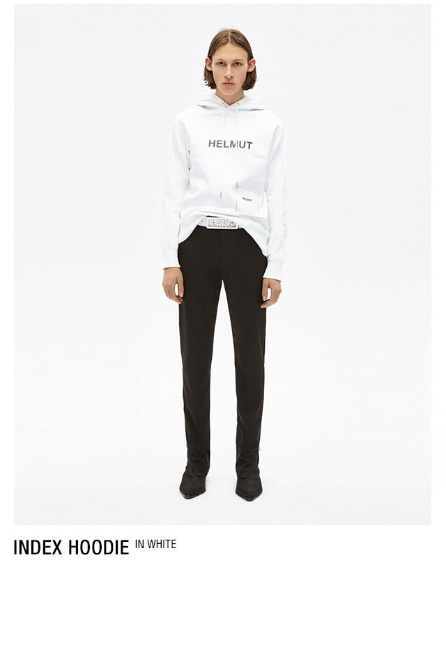 HELMUT LANG seen by Shayne Oliver Index Hoodie - white