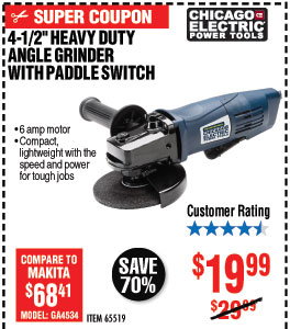 4 in. x 36 in. Belt/6 in. Disc Sander