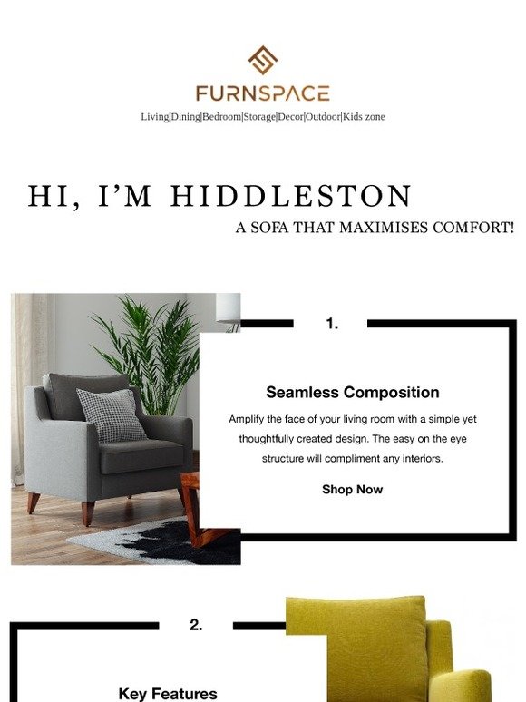 A Sofa that Maximises Comfort - Meet Hiddleston!